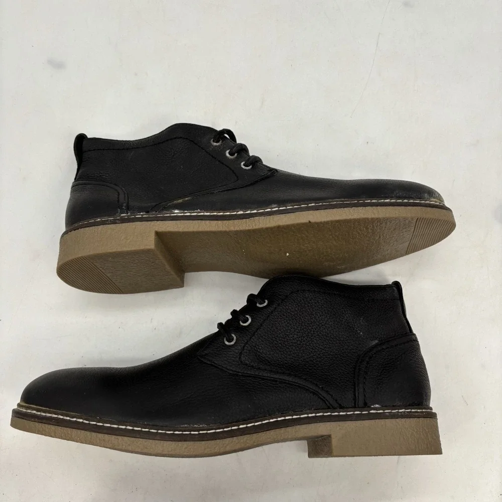 Gordon Rush Hayes Shoes Mens 8.5 Black Suede Lace Up Boots Casual Dress $199